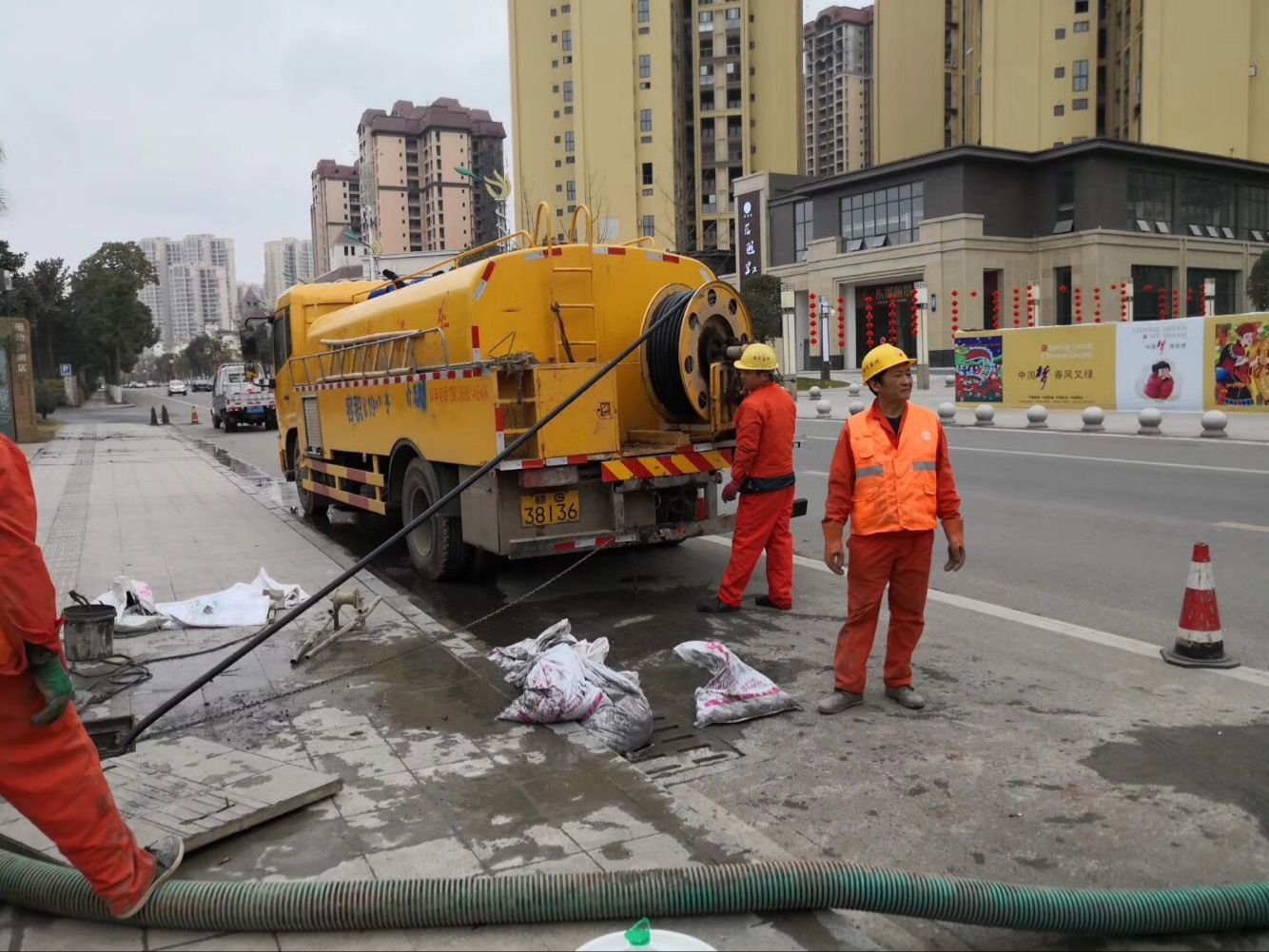 漳平排污管道清淤-管道清洗
